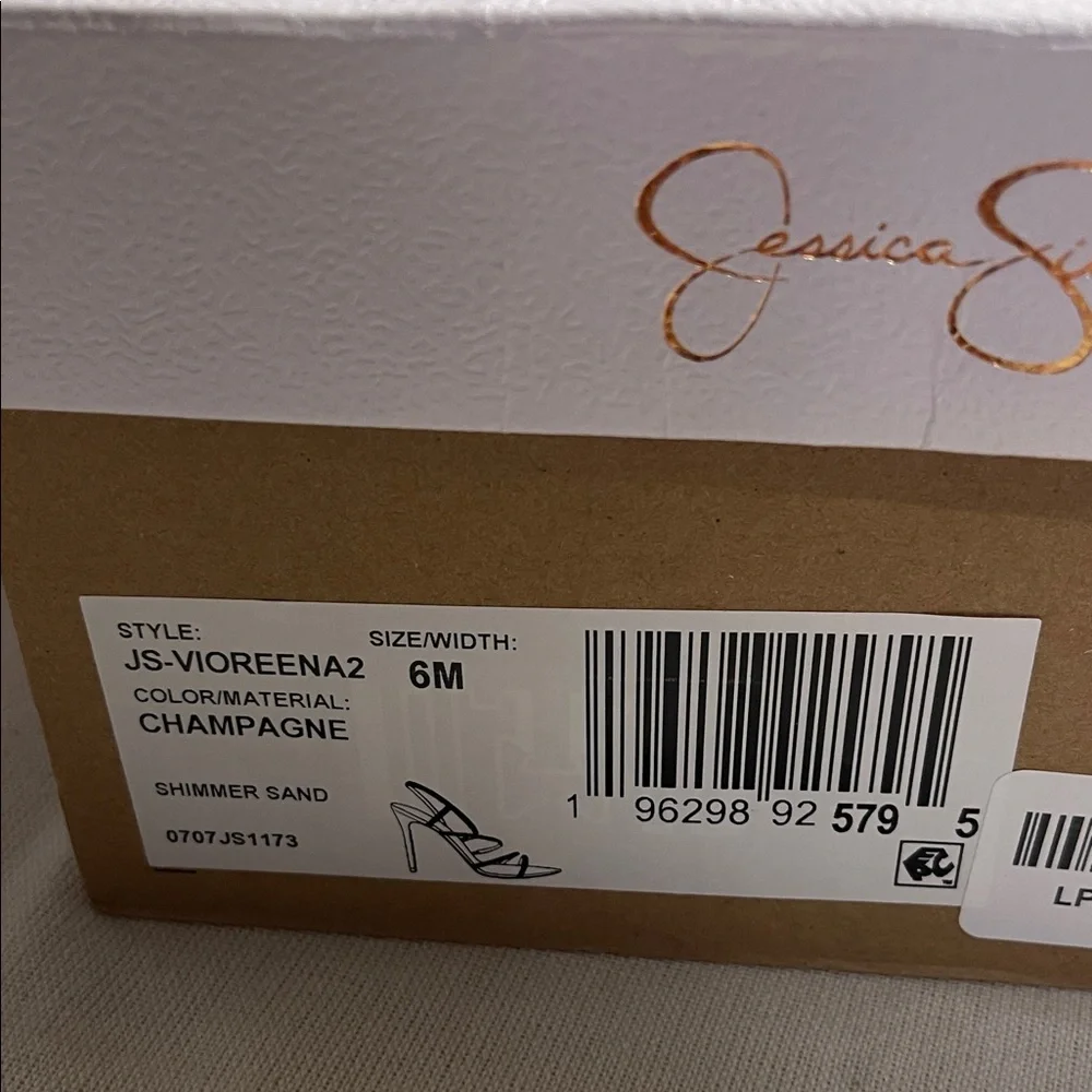 Jessica Simpson Champagne Rhinestone Heels - Picture 3 of 9